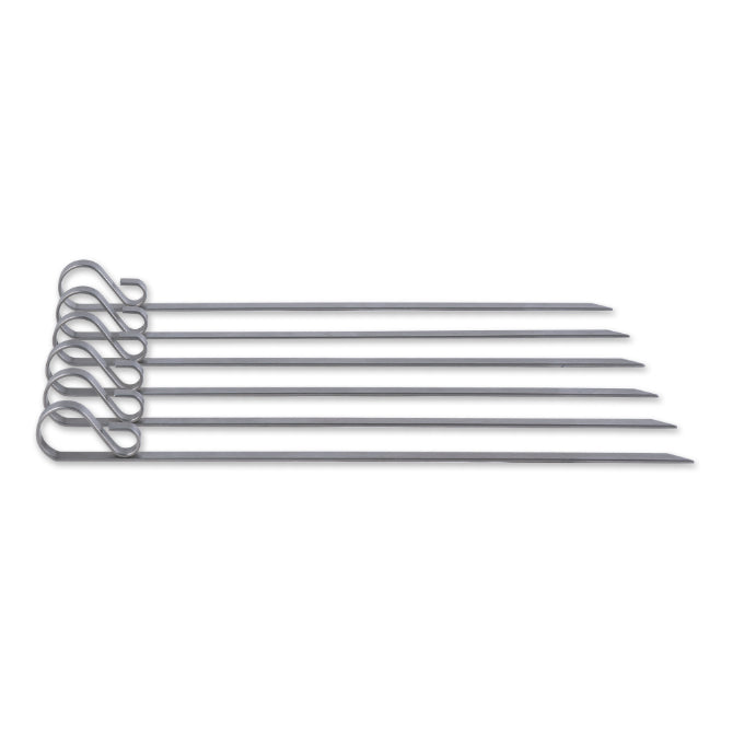 12.5 Inch Endurance Flat Skewer - Heavy Duty BBQ Grill Skewers for Shish Kabob, Meat, Vegetables - Perfect for Outdoor Cooking, Camping & Backyard Parties