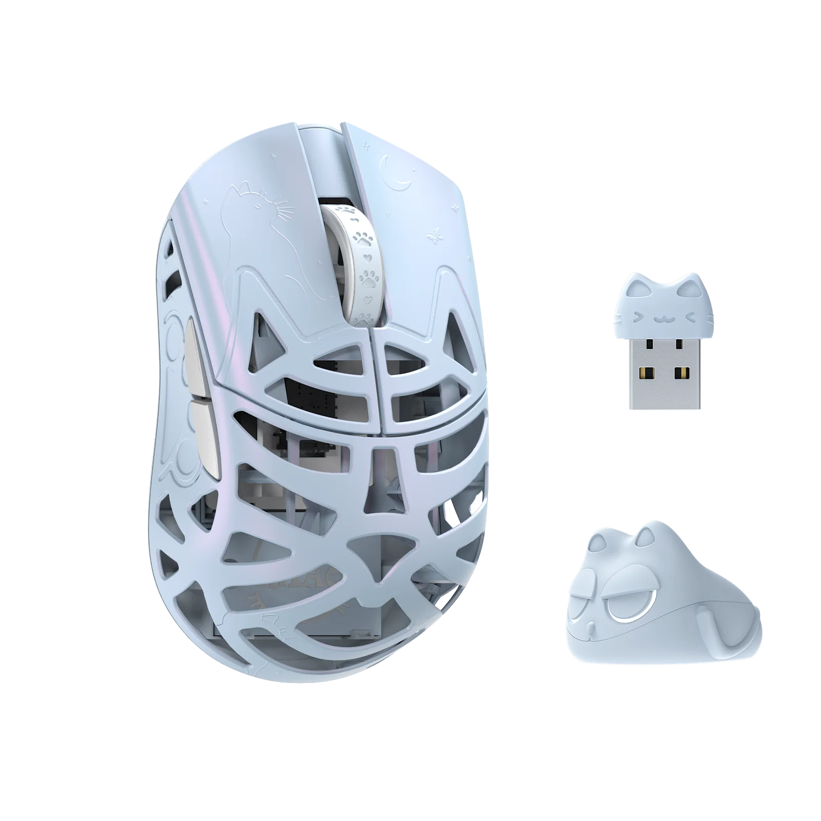 WLmouse Beast Miao Magnesium Alloy Wireless Gaming Mouse - Ultra Lightweight Ergonomic Design for PC, Mac, Esports & FPS Gaming