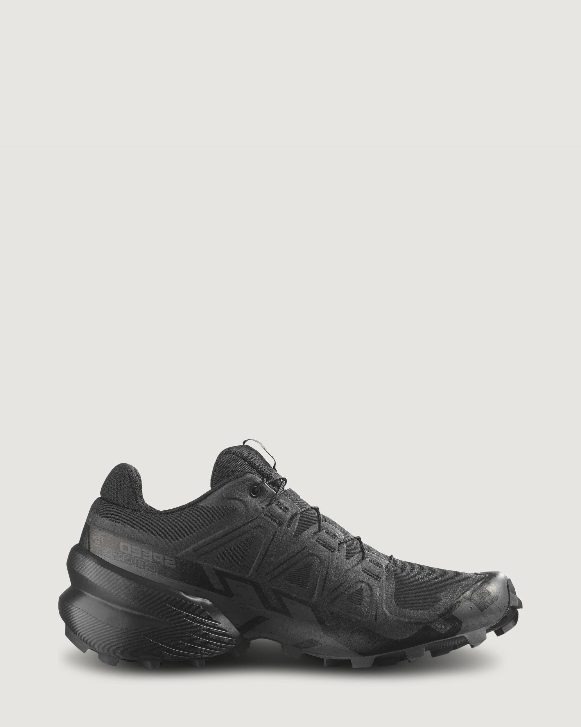 Salomon Speedcross 6 Women's Trail Running Shoes - Black/Black/Phantom | Lightweight & Durable for Hiking, Trail Running & Outdoor Adventures