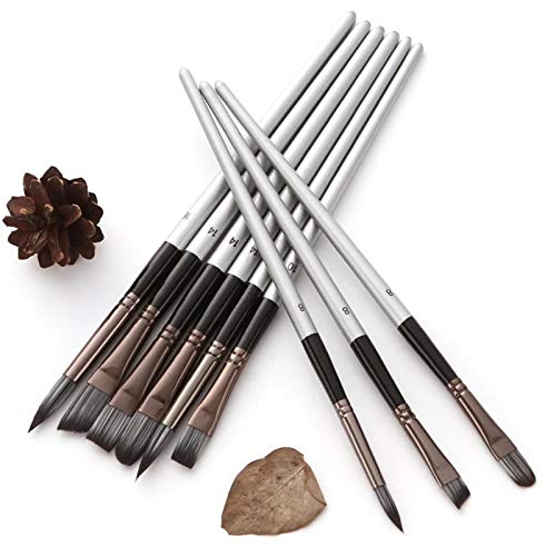 24-Piece Nylon Hair Wooden Handle Watercolor Paint Brush Set - Perfect for Artists, Students & DIY Projects (Scrubbing & Scraping Tools Included)