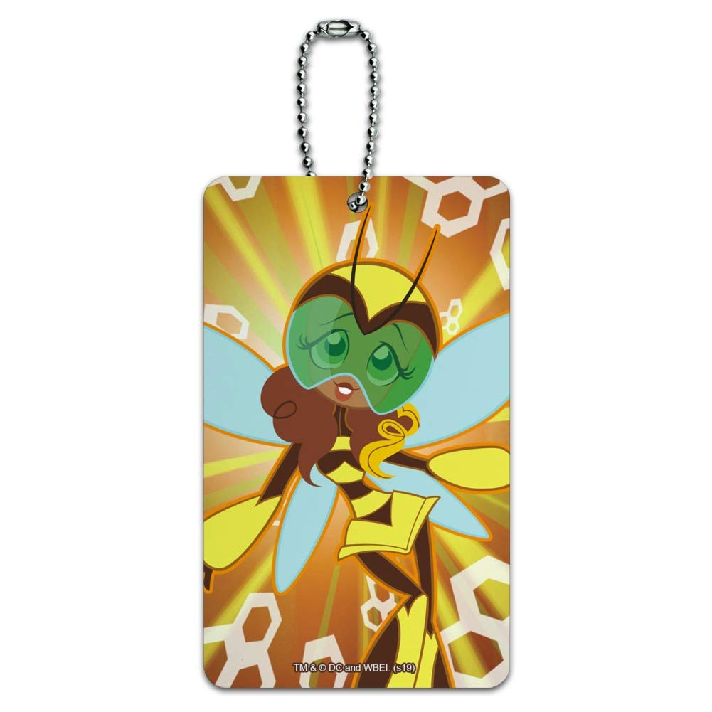 DC Super Hero Girls Bumblebee Luggage Tag - Durable Carry-On Suitcase ID Card for Kids Travel Accessories | Perfect for School Backpacks, Suitcases & Travel Bags