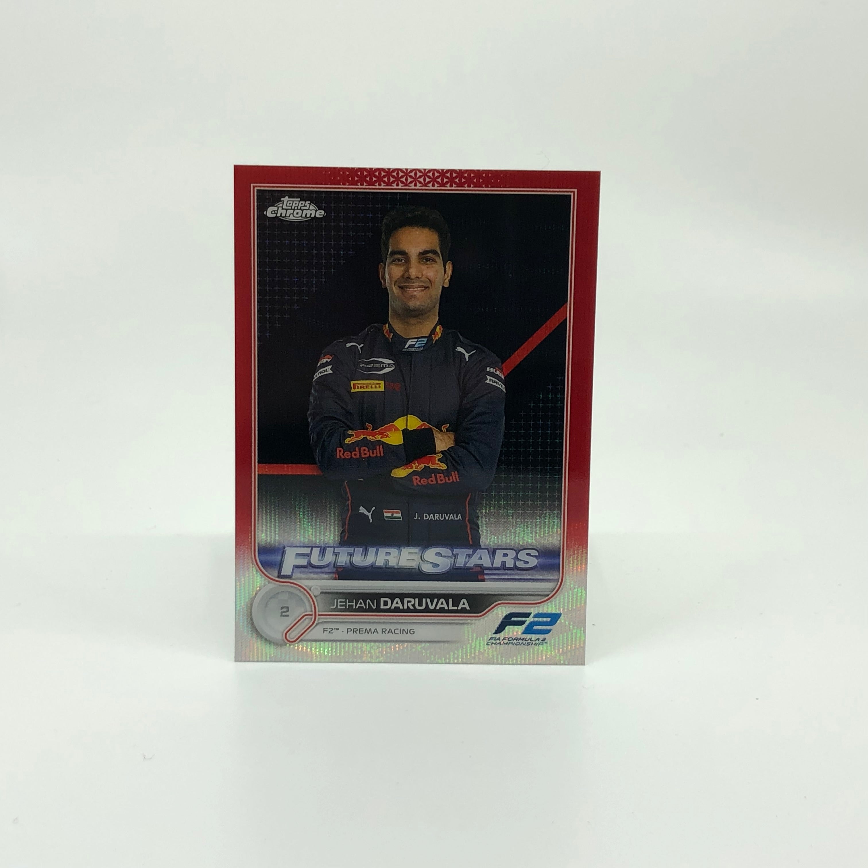 Jehan Daruvala #78 Red Refractor Trading Card - Limited Edition Collectible for Motorsport Fans & Card Collectors (Perfect for Display, Trading, and Investment)