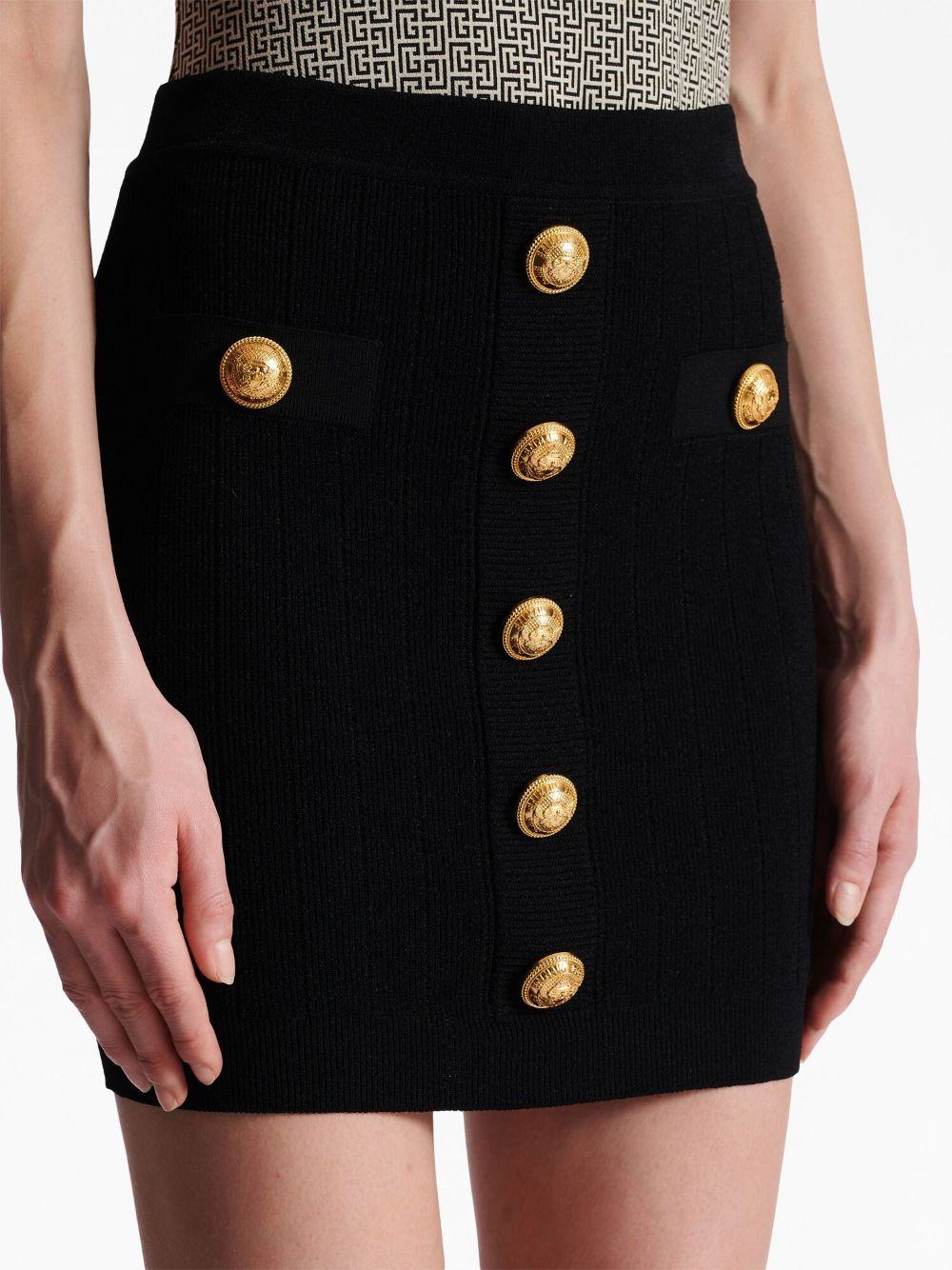 Balmain Black Skirts for Women | High-Quality Designer Skirts | Perfect for Parties, Work & Evening Events