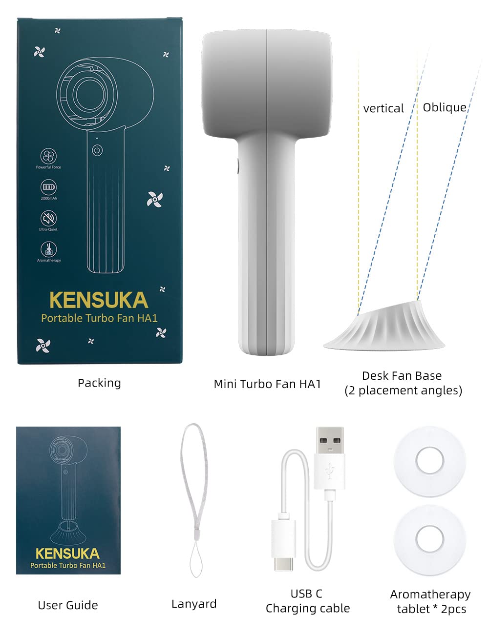 Portable USB Rechargeable Handheld Fan with Aromatherapy - 3 Speed Adjustable Mini Turbo Fan with Desk Stand | Personal Cooling Fan for Women, Travel, Makeup, Office, Outdoor & Indoor Use | Perfect for Summer, Gym, Camping and Daily Activities