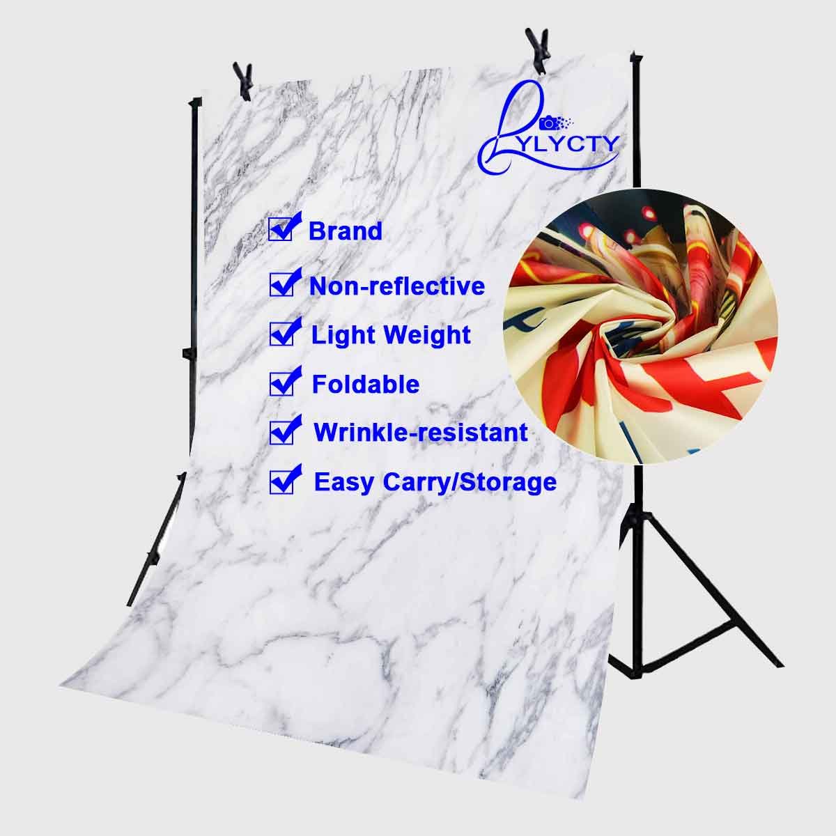5x7ft Custom Marble Texture Photography Backdrop - Studio Photo Background for Portraits, Events & Social Media Content Creation