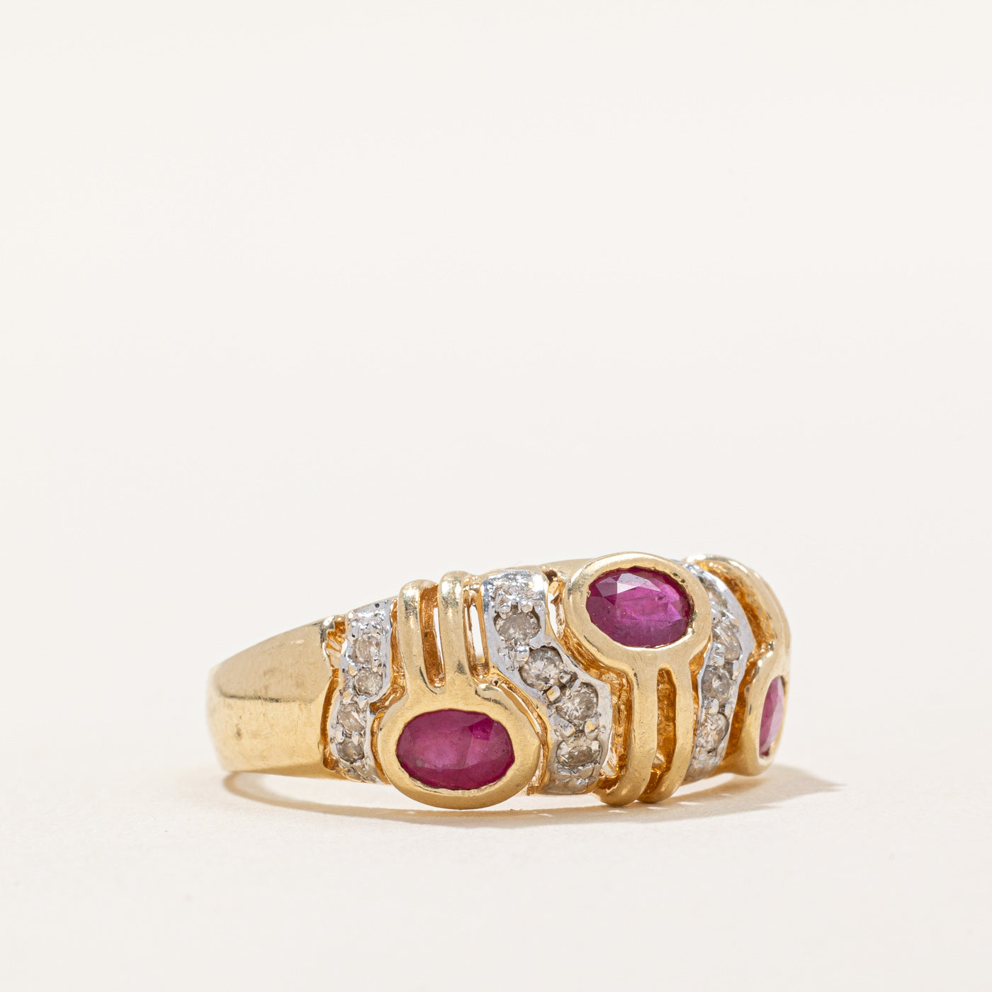 Exquisite 0.75ctw Ruby & Diamond Ring with 0.12ctw Diamonds | Size 7.75 | Elegant Jewelry for Engagement, Anniversary & Special Occasions