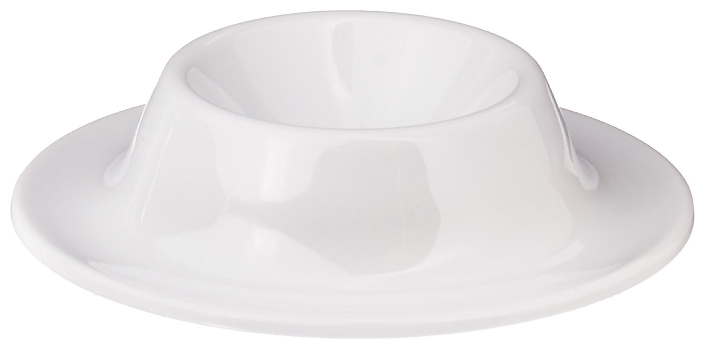 Paderno World Cuisine 4-Piece White Melamine Egg Cups Set - Perfect for Breakfast, Brunch, and Easter Decorations