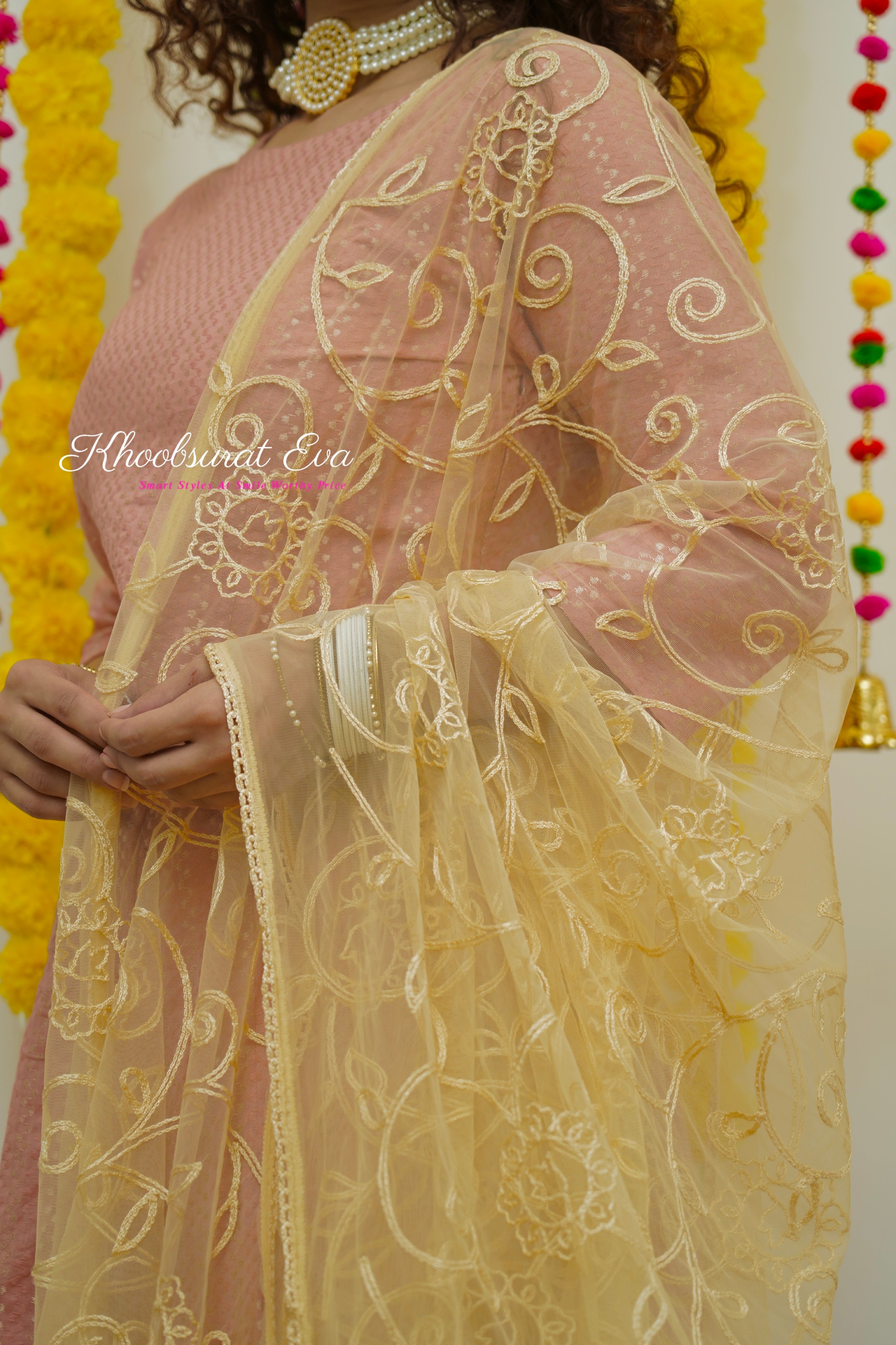Elegant Pink Top and Skirt Set with Embroidered Dupatta - Traditional Indian Outfit for Women | Perfect for Weddings, Festivals & Special Occasions