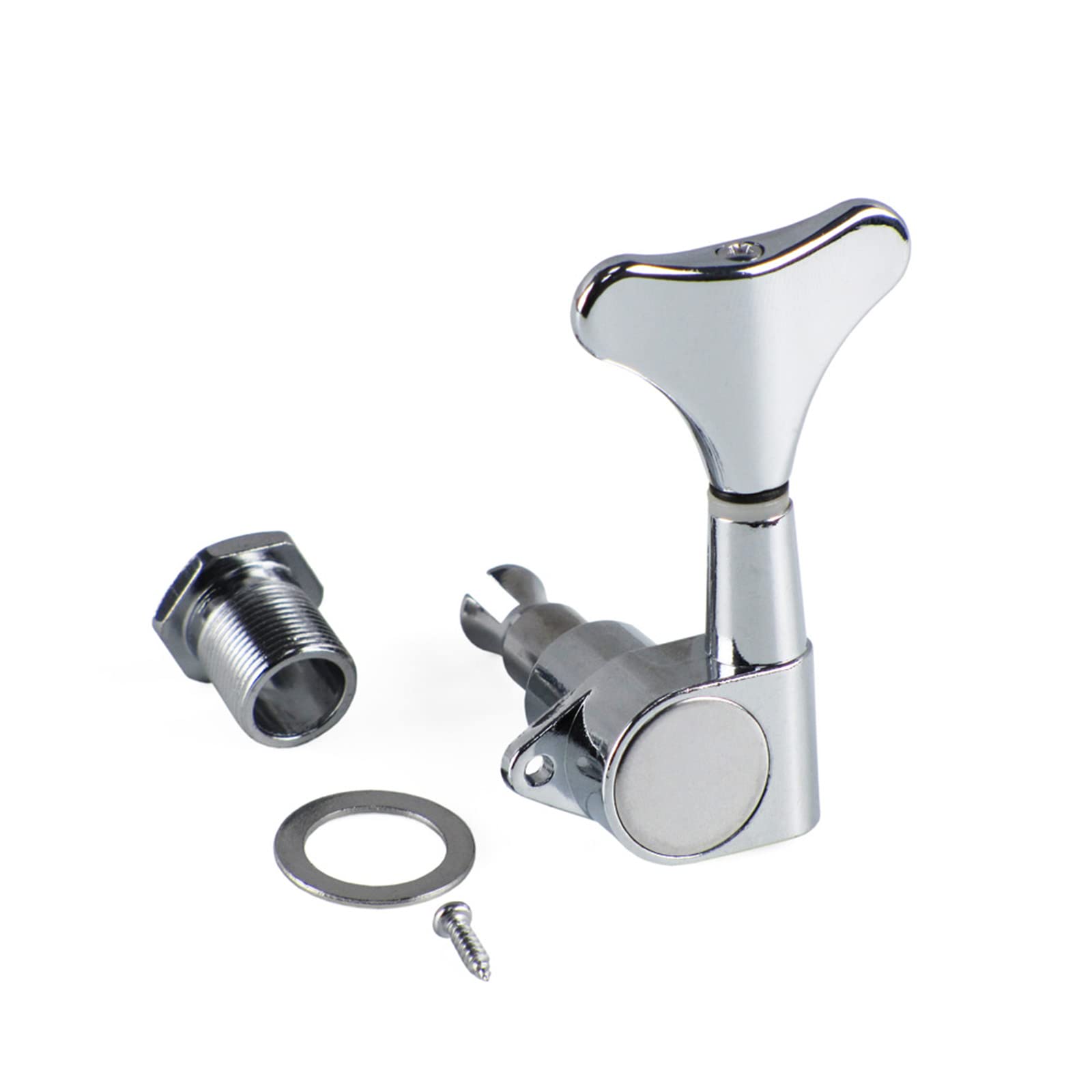 4 String Electric Bass Tuning Pegs - Right/Left Hand Machine Head Replacement for Bass Guitar - Perfect for DIY Repairs & Professional Tuning (Ideal for Home Studio, Live Performances & Music Practice)