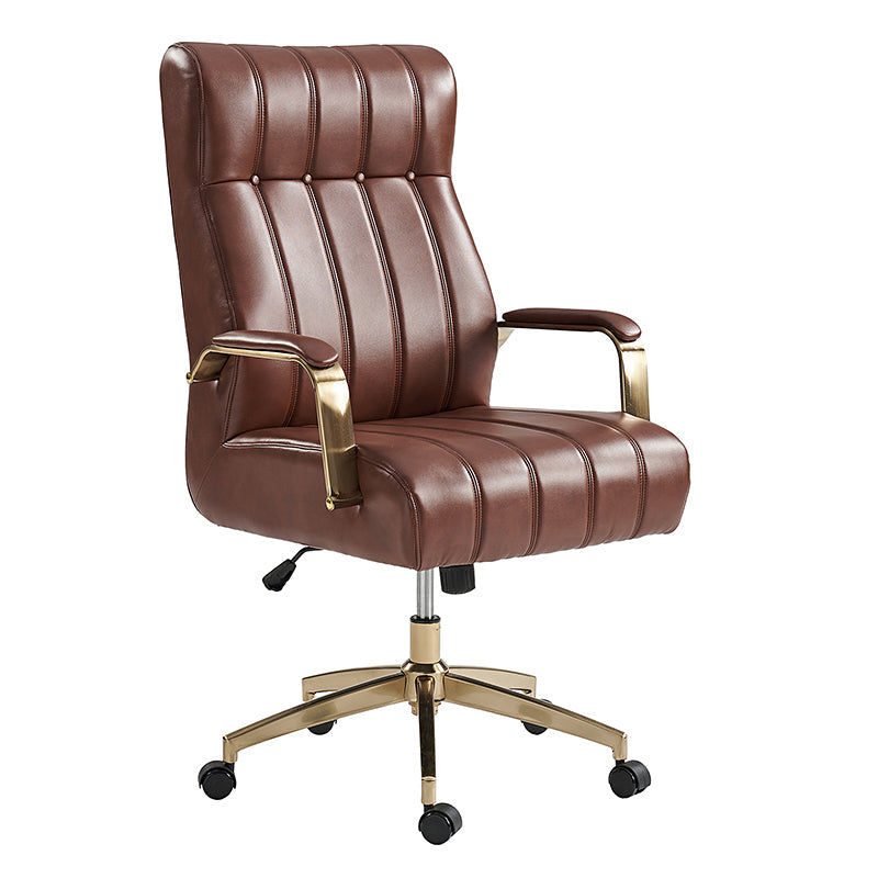 Premium Conelius Leather Ergonomic Executive Office Chair - High Back Adjustable Swivel Chair with Lumbar Support for Home & Office Workspace, Perfect for Long Hours Sitting Comfort