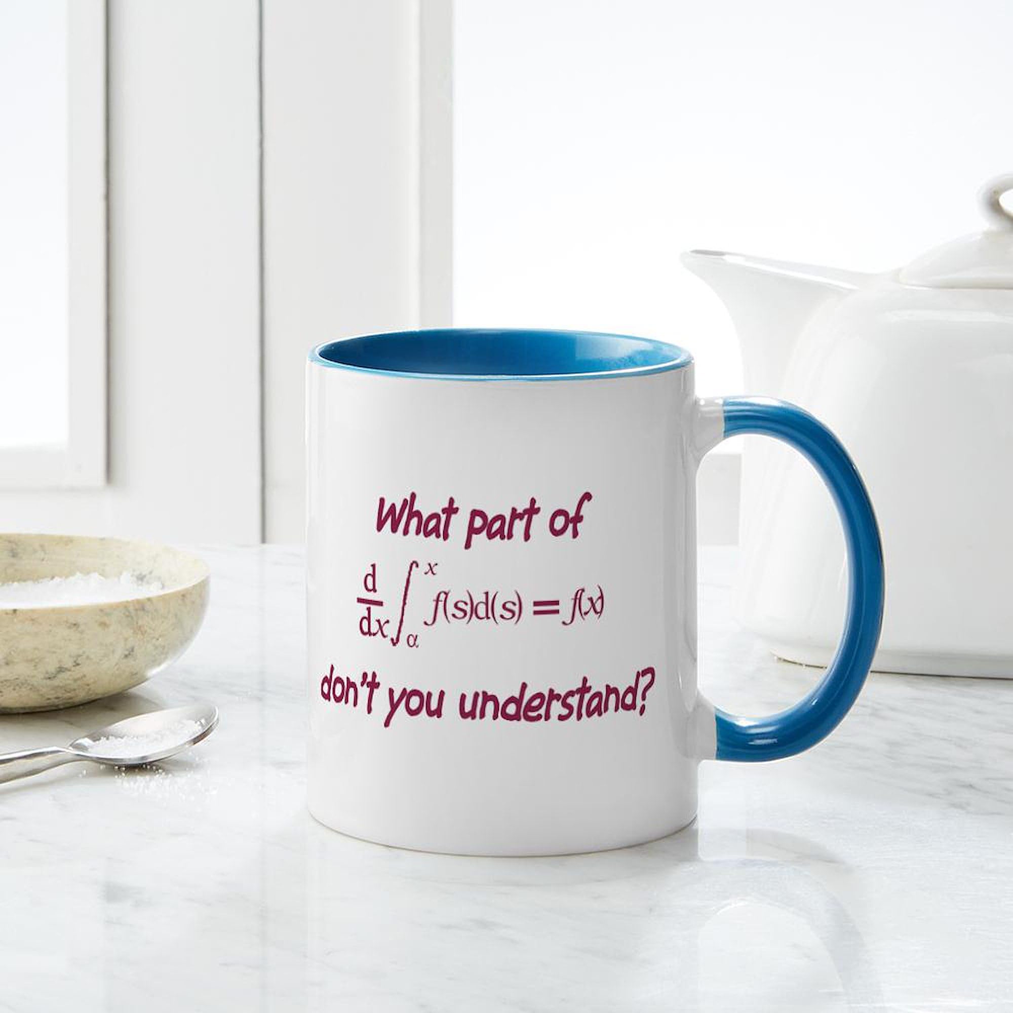 11 oz (325 ml) Ceramic Coffee Mug with Calculus Equation - Perfect for Math Teachers, Students & Science Lovers - Ideal for Classroom, Office or Home Use