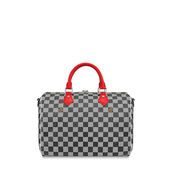 Louis Vuitton Speedy Bandouliere 30 Crossbody Bag in Damier Black/White - Stylish & Durable Handbag for Women, Perfect for Work, Travel & Everyday Use