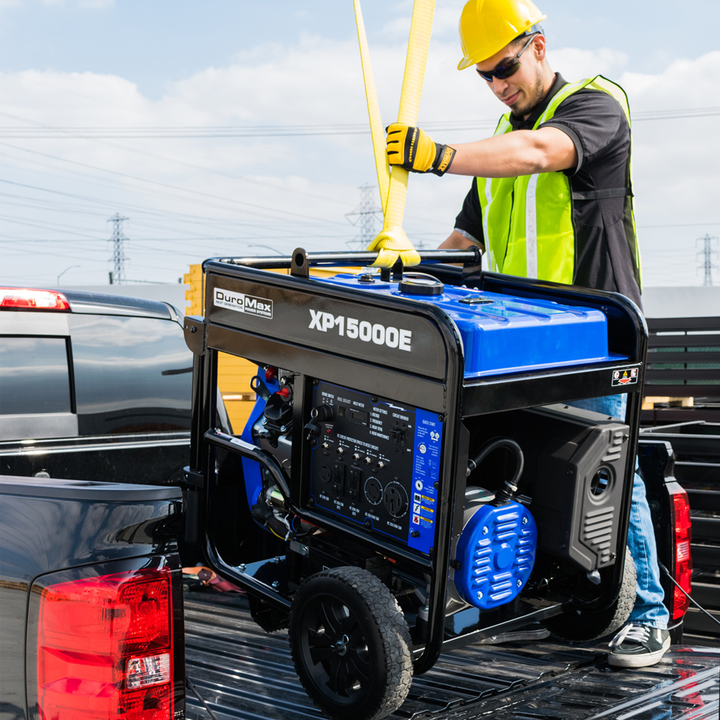 DuroMax XP15000E 15000W Dual Fuel Portable Generator with Electric Start - Ideal for Home Backup Power, Camping & Emergency Use