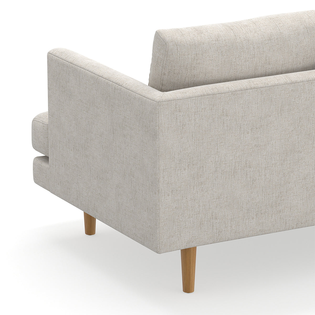 Jaspa Linen 3-Seater Sofa - Modern Living Room Furniture for Small Spaces | Comfortable Couch for Apartments, Condos & Cozy Homes