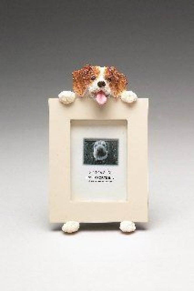 E&S Pets Brittany Spaniel Picture Frame - Holds 2.5”x 3.5” Photo - Perfect for Dog Lovers & Home Decor | Wall Mount or Tabletop Display for Pet Memories