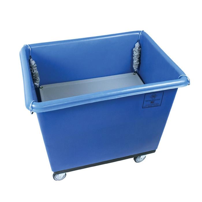 8 Bushel Poly Truck with Spring Platform Lift - Heavy Duty Utility Cart for Warehouse, Farm, and Garden Use