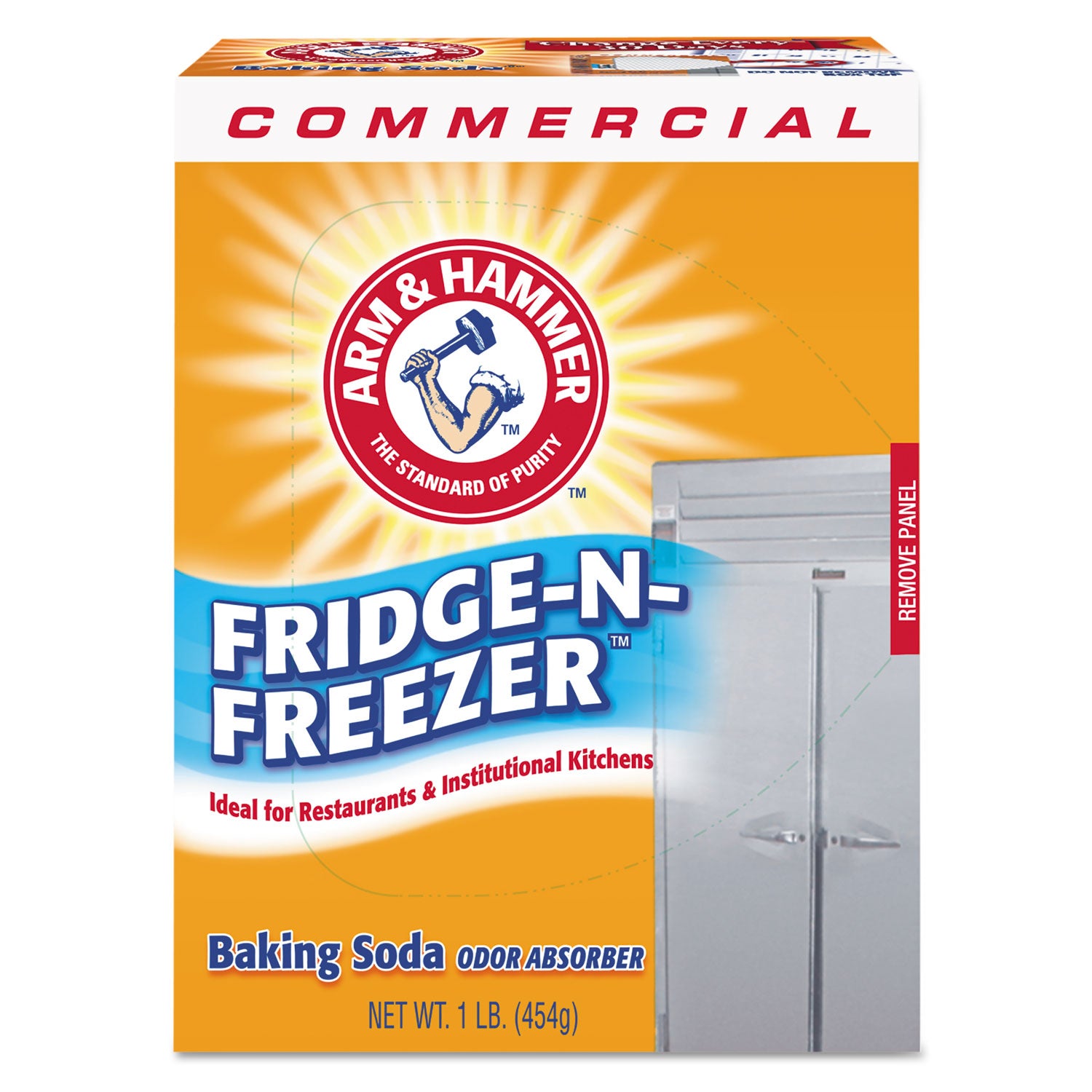 Arm & Hammer Fridge and Freezer Baking Soda Deodorizer - Unscented Powder, 16 Oz (Pack of 12) | Eliminates Odors in Refrigerators, Freezers & Small Spaces