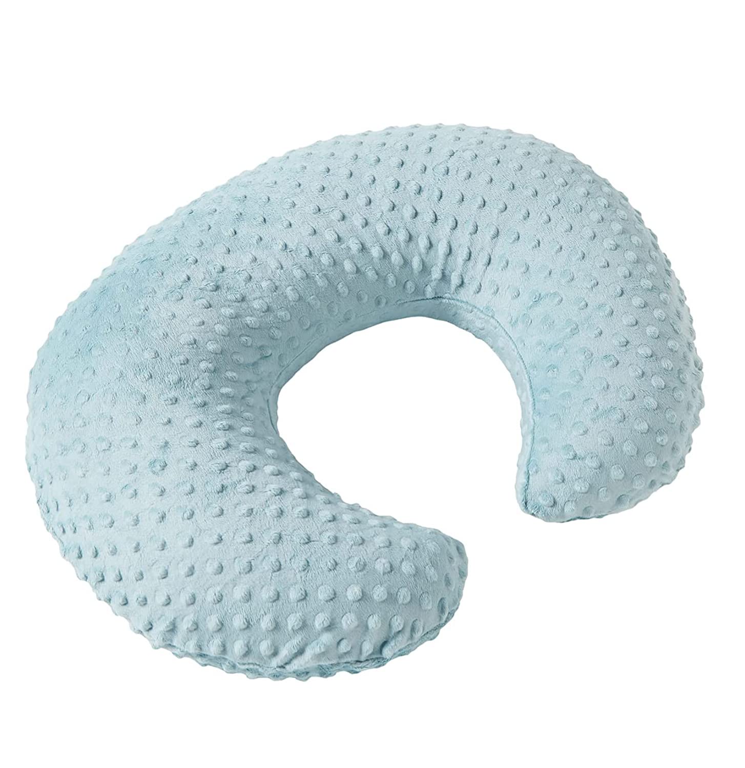 **Minky Dots Nursing Pillow Cover - Ultra Soft, Breathable Breastfeeding Pillow Slipcover for Baby Boy & Girl - Fits Most Nursing Pillows - Cloud Blue - Perfect for Comfortable Feeding & Cuddle Time**