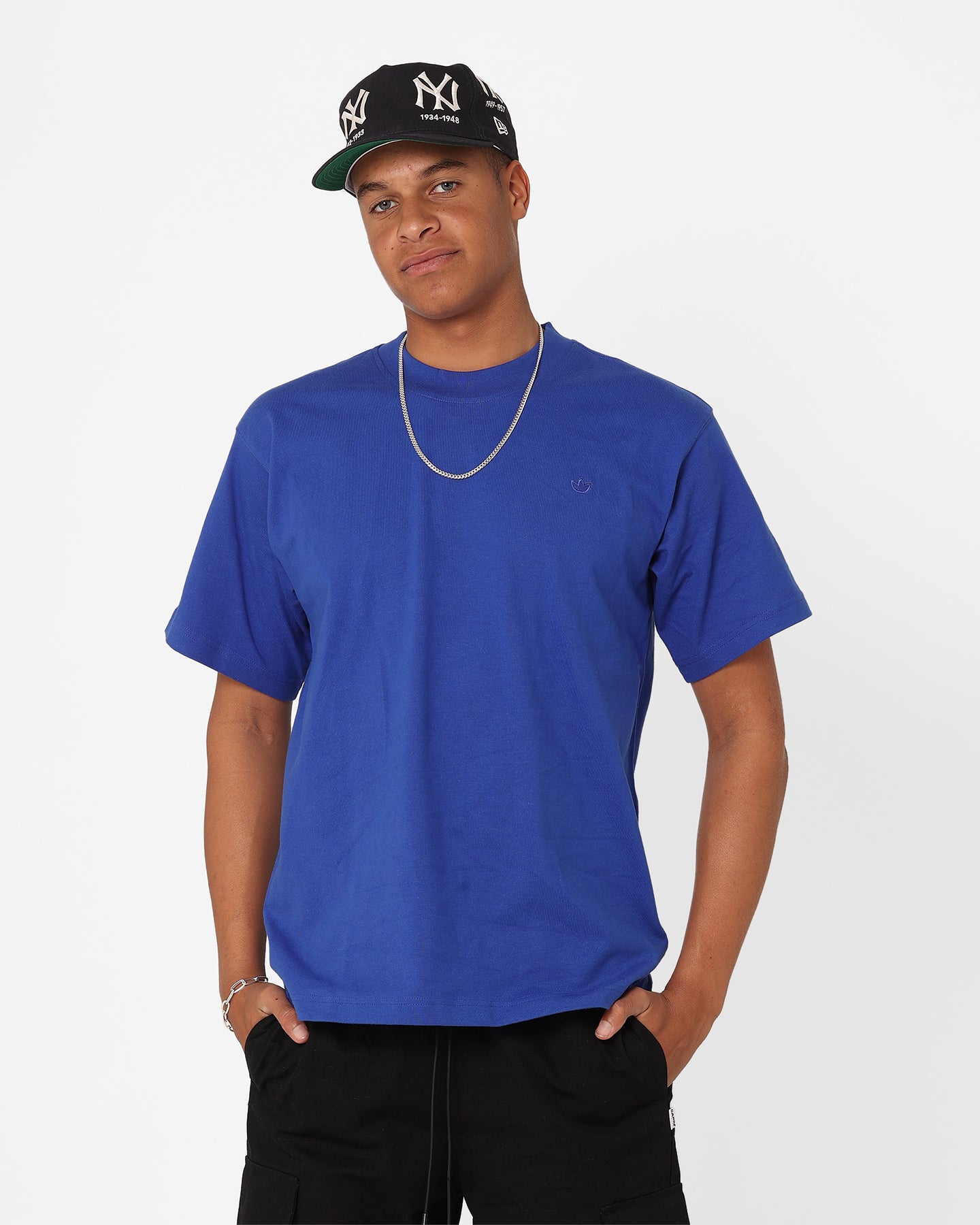 Adidas Adicolor Contempo T-Shirt for Men - Semi Lucid Blue Casual Tee | Gym, Running, Streetwear Fashion