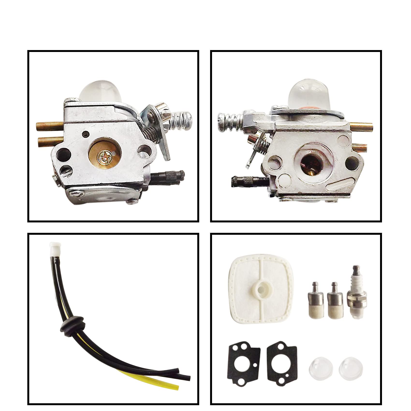 Echo SRM2100 GT2000 GT2100 PAS2000 PP-1200 PAS-2000 PAS-2100 C1U-K52 C1U-K29 C1U-K47 Carburetor Replacement Kit by Labwork - Compatible with Echo Trimmers & Brush Cutters - Perfect for Lawn Maintenance & Landscaping