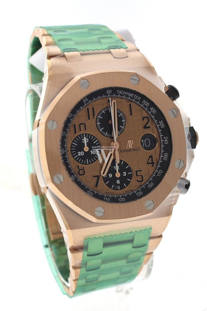 Audemars Piguet Royal Oak Offshore Chronograph 18kt Pink Gold Men's Watch 26470OR.OO.1000OR.01 - Luxury Pink Gold Dial Automatic Timepiece for Business, Gala Events & Special Occasions