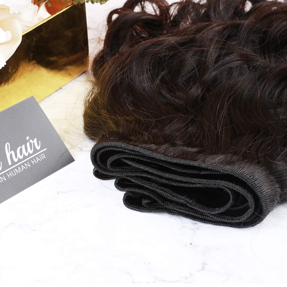 Bella Hair Best One Donor 100% Virgin Human Hair Extensions - Natural Color Loose Wave 3 Bundles (26