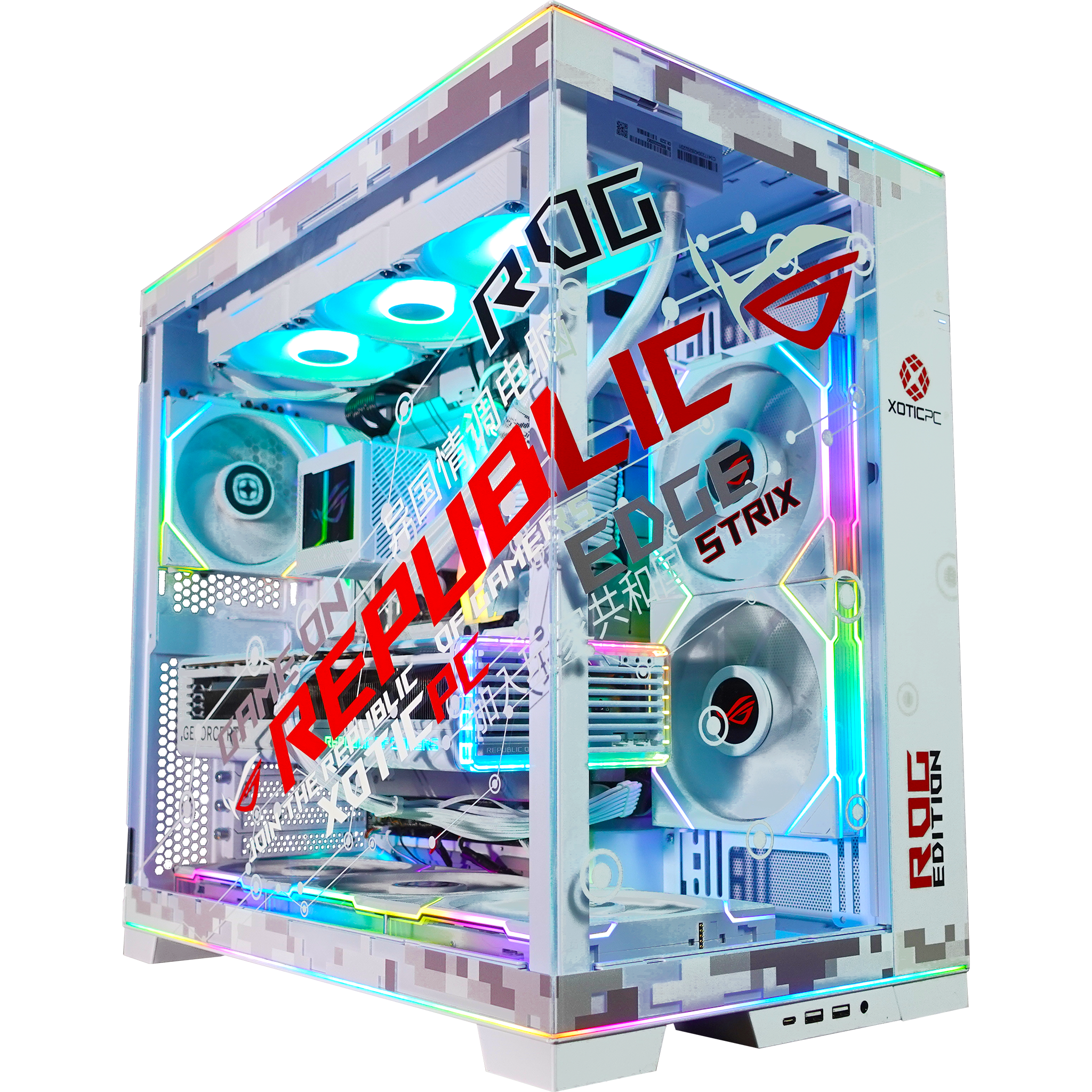 EVO ROG O11D Ghost Ultimate Gaming PC - Ready to Ship | High Performance Computer for Gaming, Streaming & Content Creation | Perfect for Esports, VR & 4K Gaming