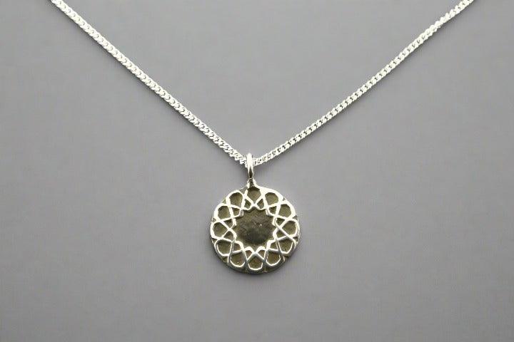 Intricate Mandala Pendant Necklace - Sterling Silver Jewelry for Women - Perfect for Yoga, Meditation & Boho Fashion
