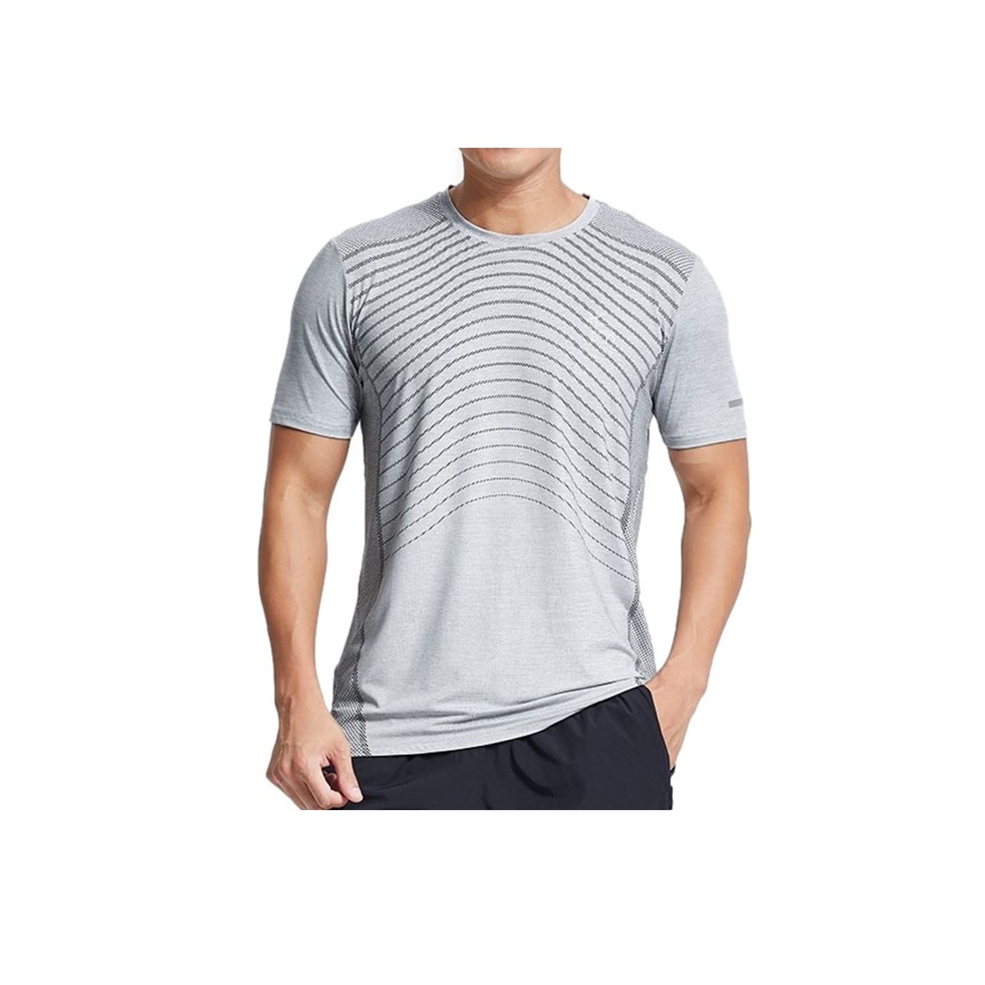 MAXERIA Men's Slim Fit Workout Shirts - Moisture Wicking Graphic Tees for Gym, Running & Sports | Dry Fit Activewear T-Shirts for Men