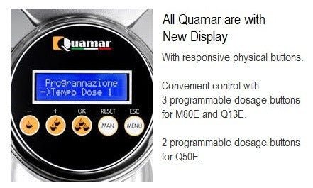 Quamar Q50E Commercial Espresso Grinder - Heavy Duty Coffee Bean Grinder for Cafes, Restaurants & Home Baristas - Perfect for Espresso, French Press & Cold Brew