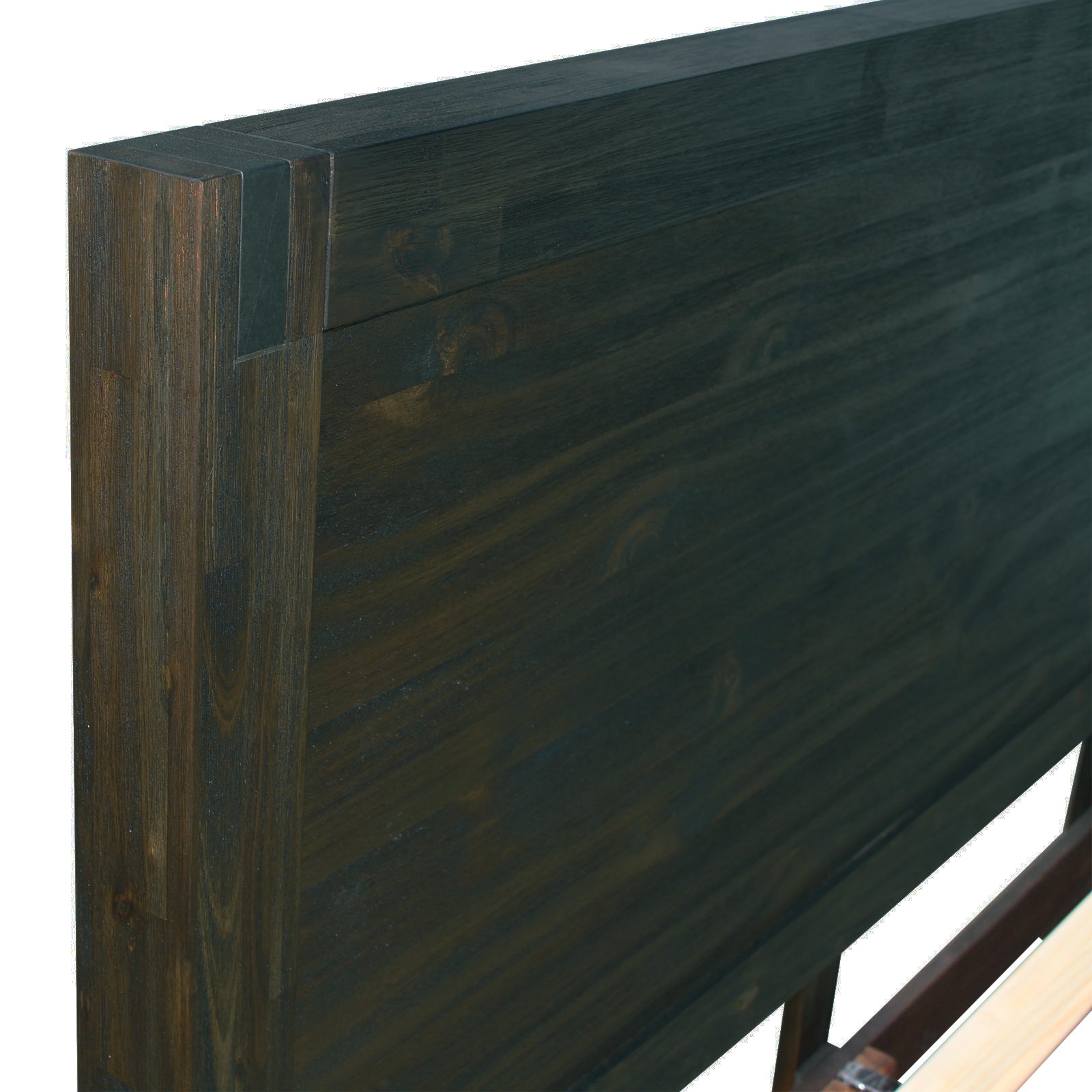 Luxe Nowra King Size Solid Wood Acacia Bed Frame in Chocolate - Sturdy & Elegant Bedroom Furniture for Master Suites & Guest Rooms