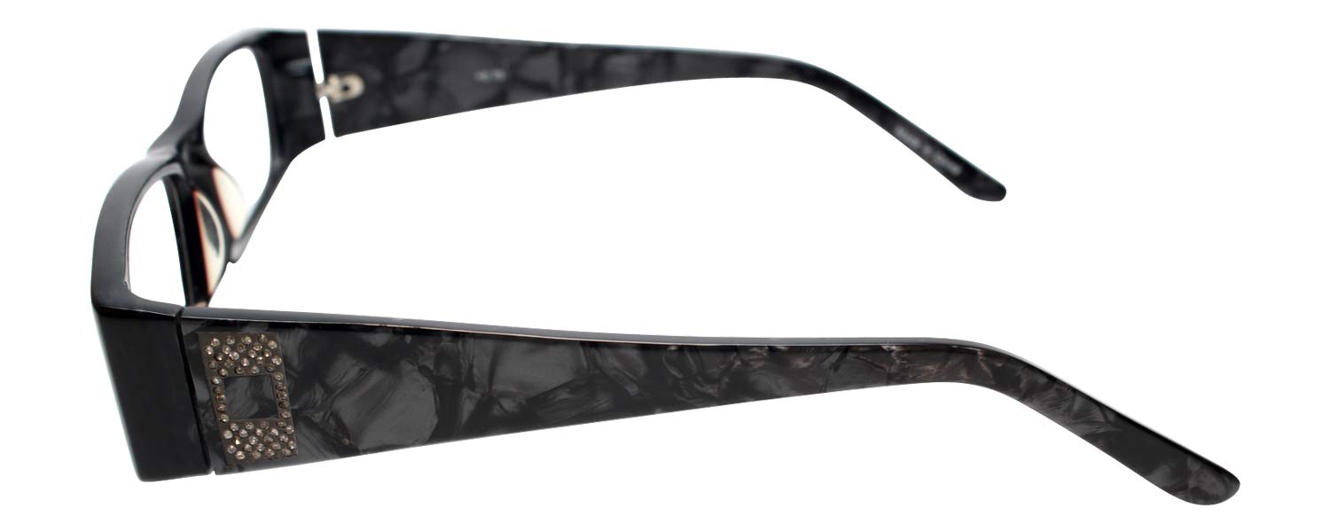 Calabria 852 Designer Reading Glasses with Hard Case - Stylish Presbyopia Eyewear for Women & Men - Perfect for Reading, Office Work, and Computer Use