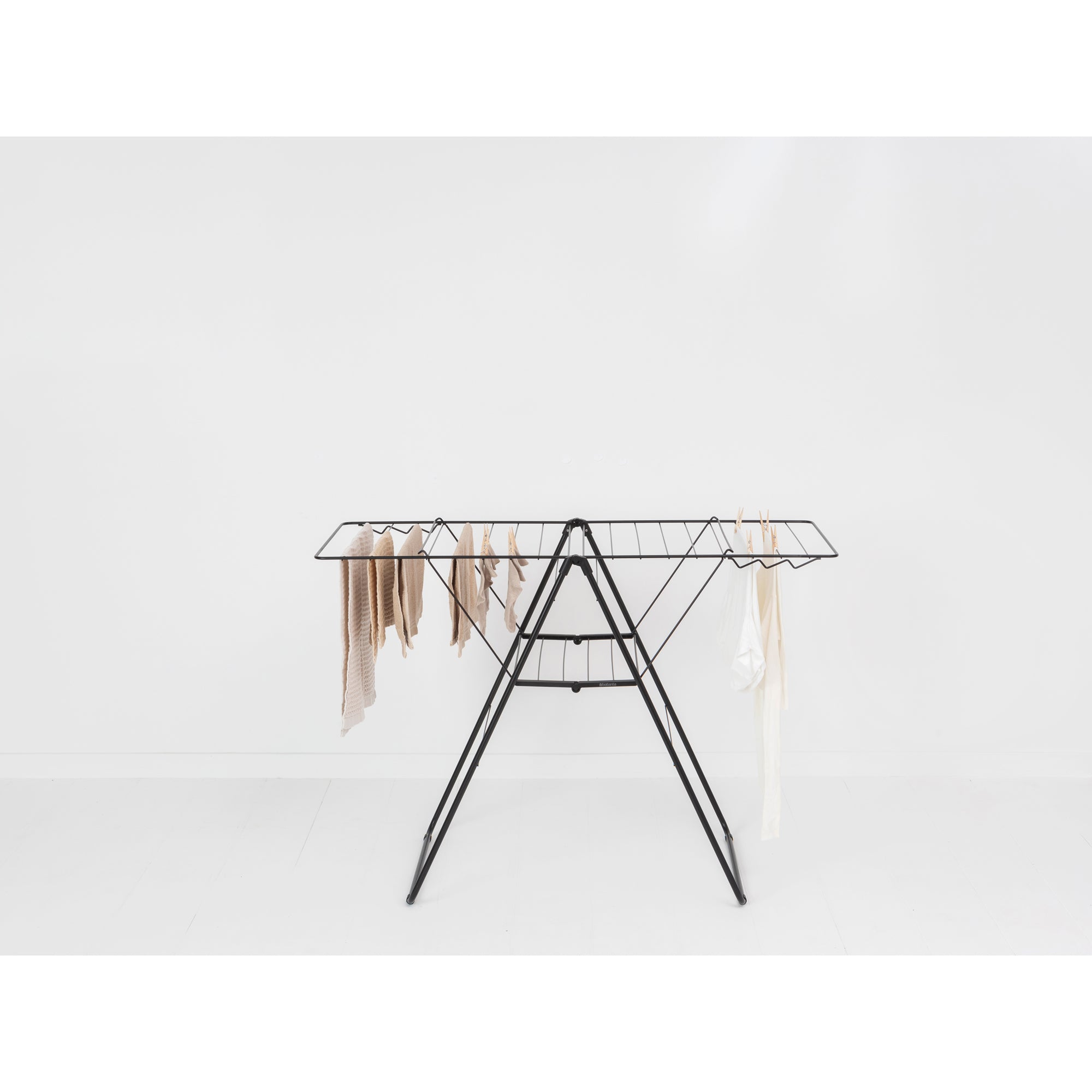 20 Meters Black HangOn Drying Rack for Clothes - Space Saving Laundry Rack for Apartments, Balcony & Outdoor Use