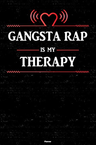 Gangsta Rap Therapy Planner 2020 - 6x9 Inch 120-Page Music Calendar with Heart Speaker Design | Perfect Gift for Rap Lovers, Daily Motivation & Hip-Hop Fans