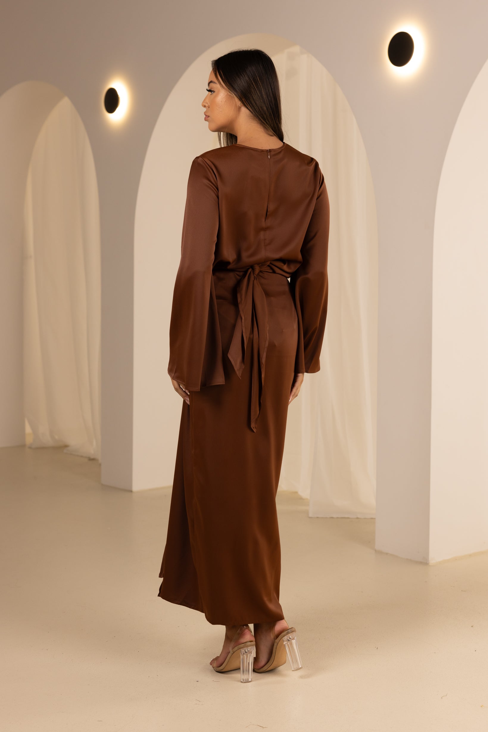 Elegant Bell Sleeve Blouse for Women - Flowy Boho Chic Tops - Perfect for Casual Outings, Date Nights & Office Wear