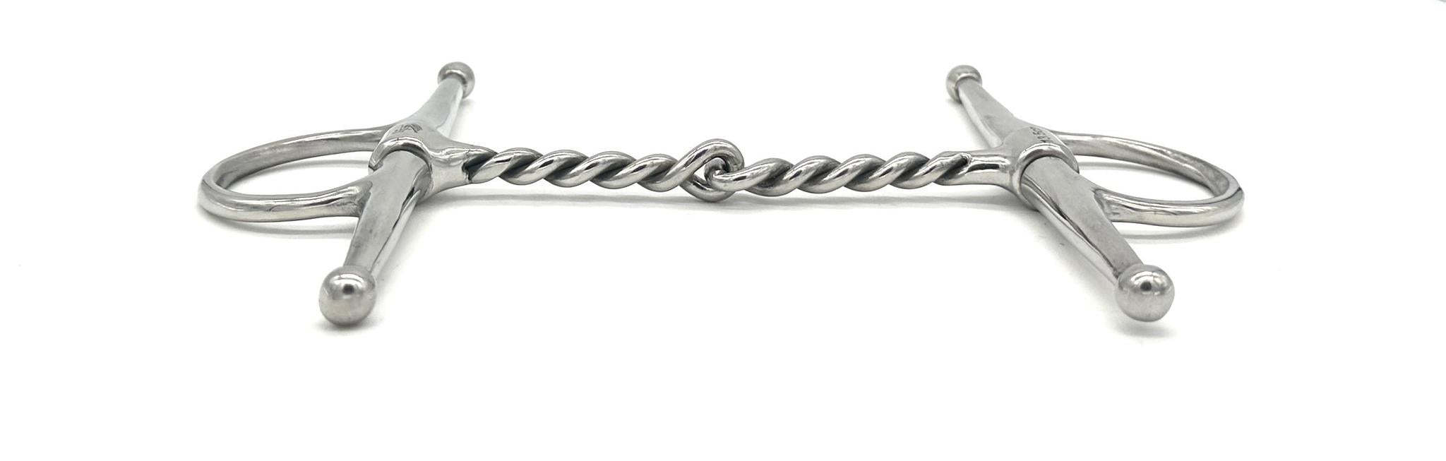 Premium Jake Adams Corkscrew Full Cheek Bit for English & Western Riding - Perfect for Dressage, Jumping & Trail Riding