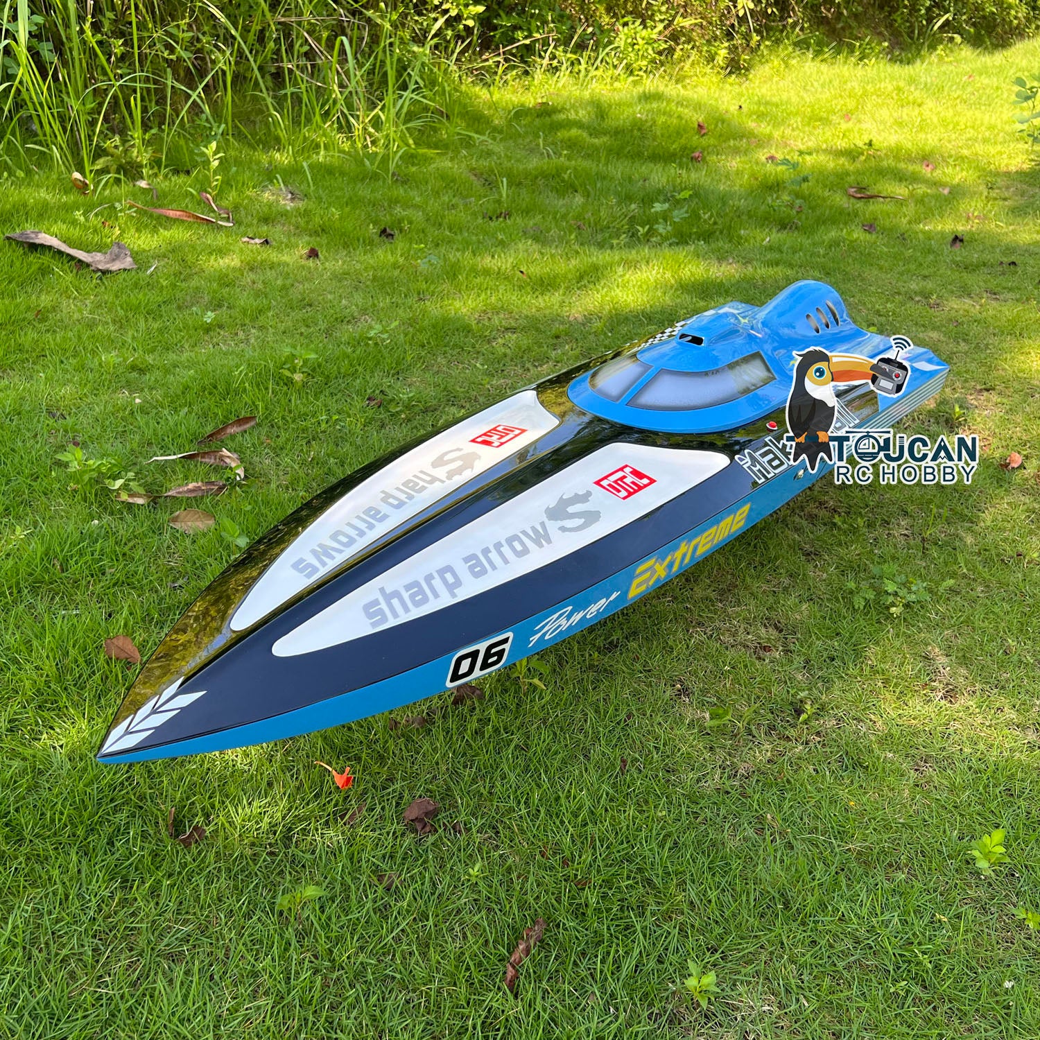 G30C 30CC Gas-Powered RC Boat Hull Kit - Pre-Painted Blue & Red for Advanced Hobbyists (1210x325x233mm) | DIY Model Building, Racing, and Adult Gift Idea | Perfect for Lakes, Ponds & Competitive RC Events