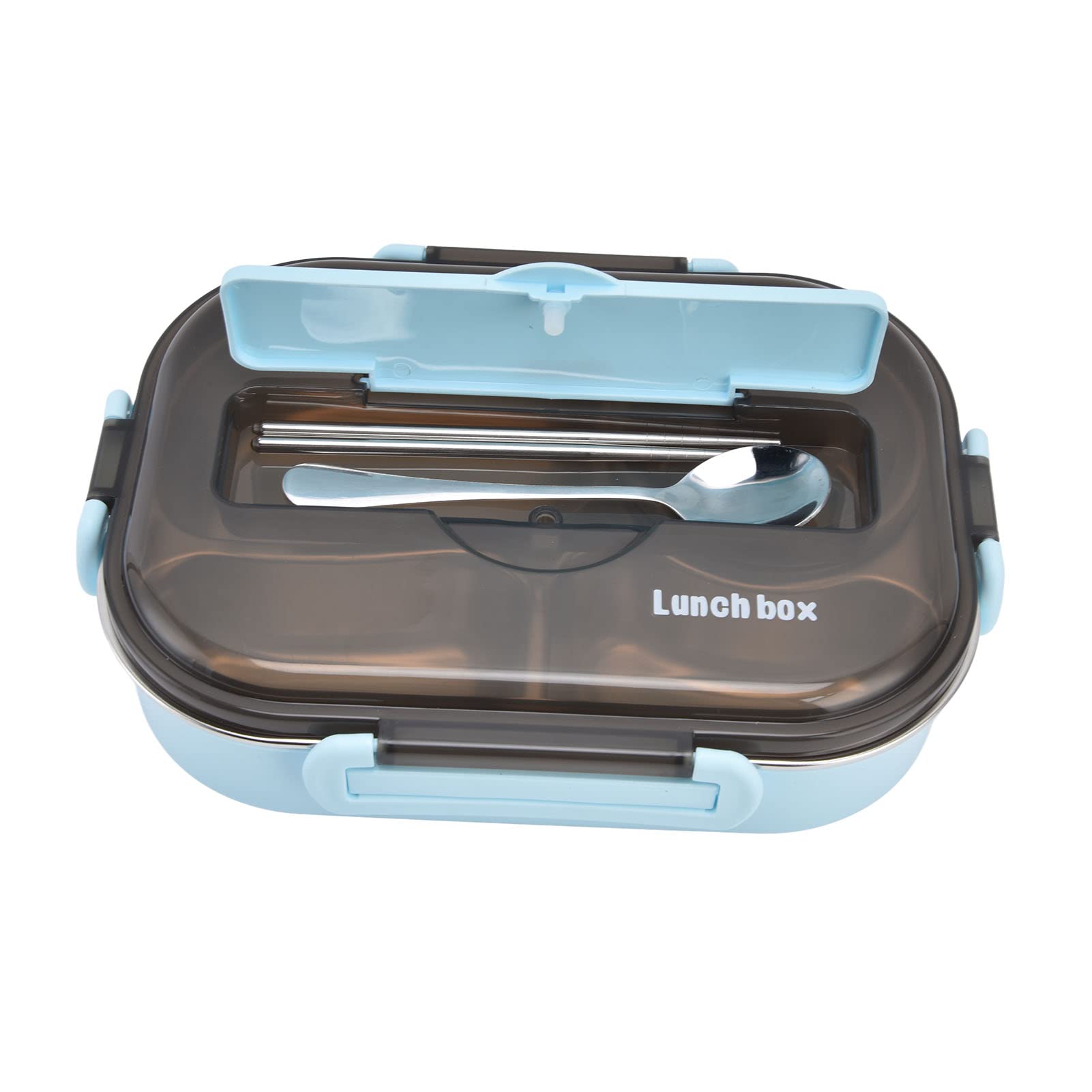 TWUYHCU 304 Stainless Steel Thermal Lunch Box for Kids - Portable Bento Box with Insulation for School, Picnics & Travel - Leak-Proof Food Container for Meals & Snacks (Blue)