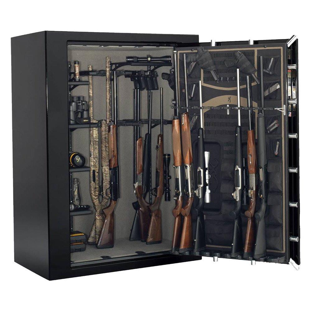 Browning M49 Medallion Series Gun Safe - Secure Firearm Storage for Home & Office - Heavy Duty Steel Safe with Digital Lock for Rifles, Pistols & Valuables - Perfect for Gun Safety, Theft Protection & Emergency Preparedness