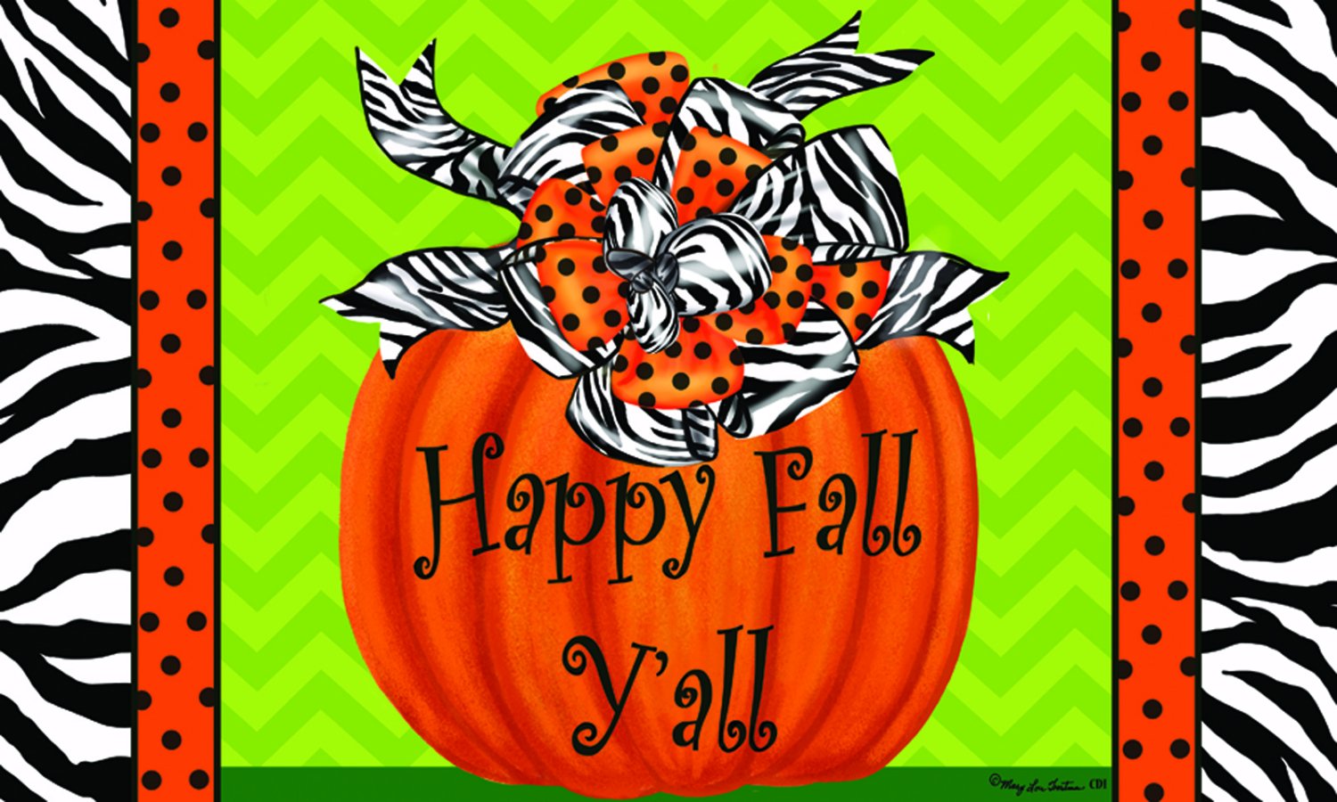 Mat-Zebra Pumpkin - Premium Non-Slip Kitchen Mat for Fall Decor, Thanksgiving & Halloween Home Decorations - Perfect for Kitchen, Dining Room, and Entryway Floor Protection