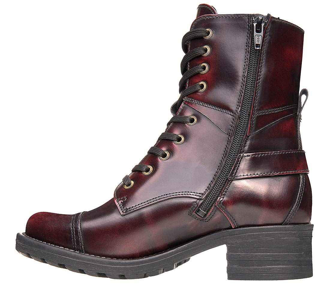 Taos Crave Women's Boots - Stylish & Comfortable Ankle Boots with Lace-Up & Side Zipper, Removable Arch Support Footbed - Perfect for Everyday Wear, Office, and Casual Outings