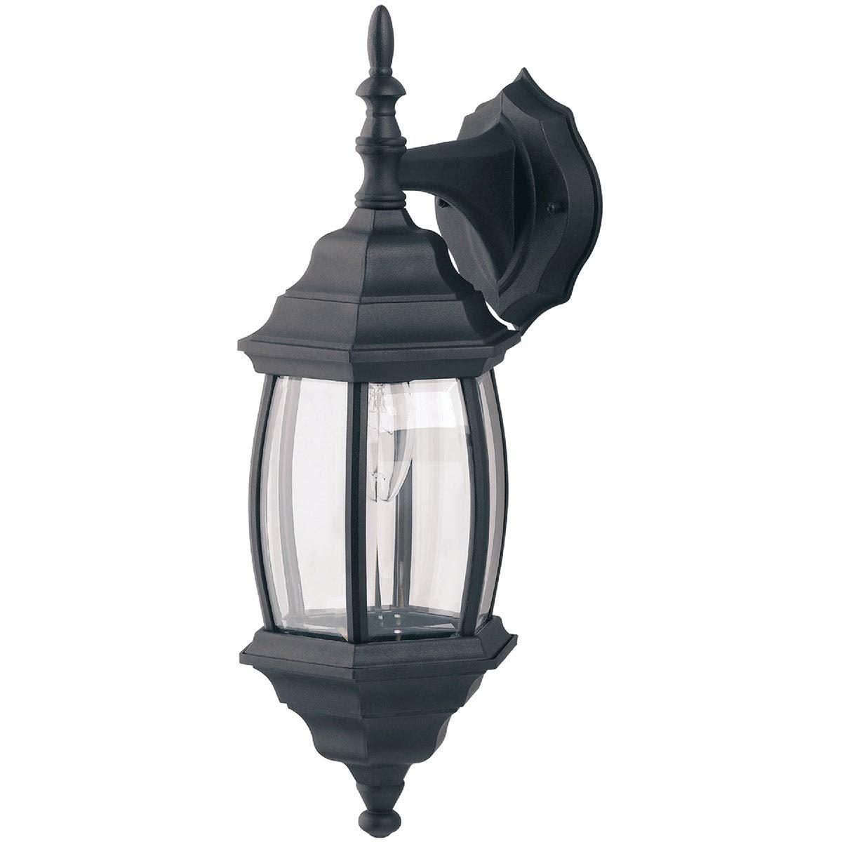 Canarm Imports - Black Outdoor Wall Light Fixture - Weatherproof Exterior Sconce for Porch, Patio, Garden & Garage Lighting