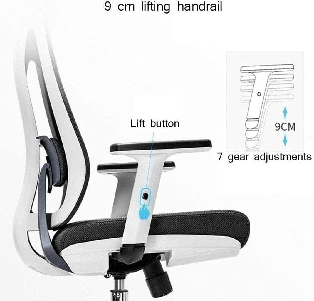 Ergonomic Office Chair with Lumbar Support - Adjustable Swivel Computer Chair for Gaming, Work & Home Office - High Back E-Sports Chair with Lift Function (Style 2) - Perfect for Long Hours of Work, Gaming Sessions & Remote Work Setup