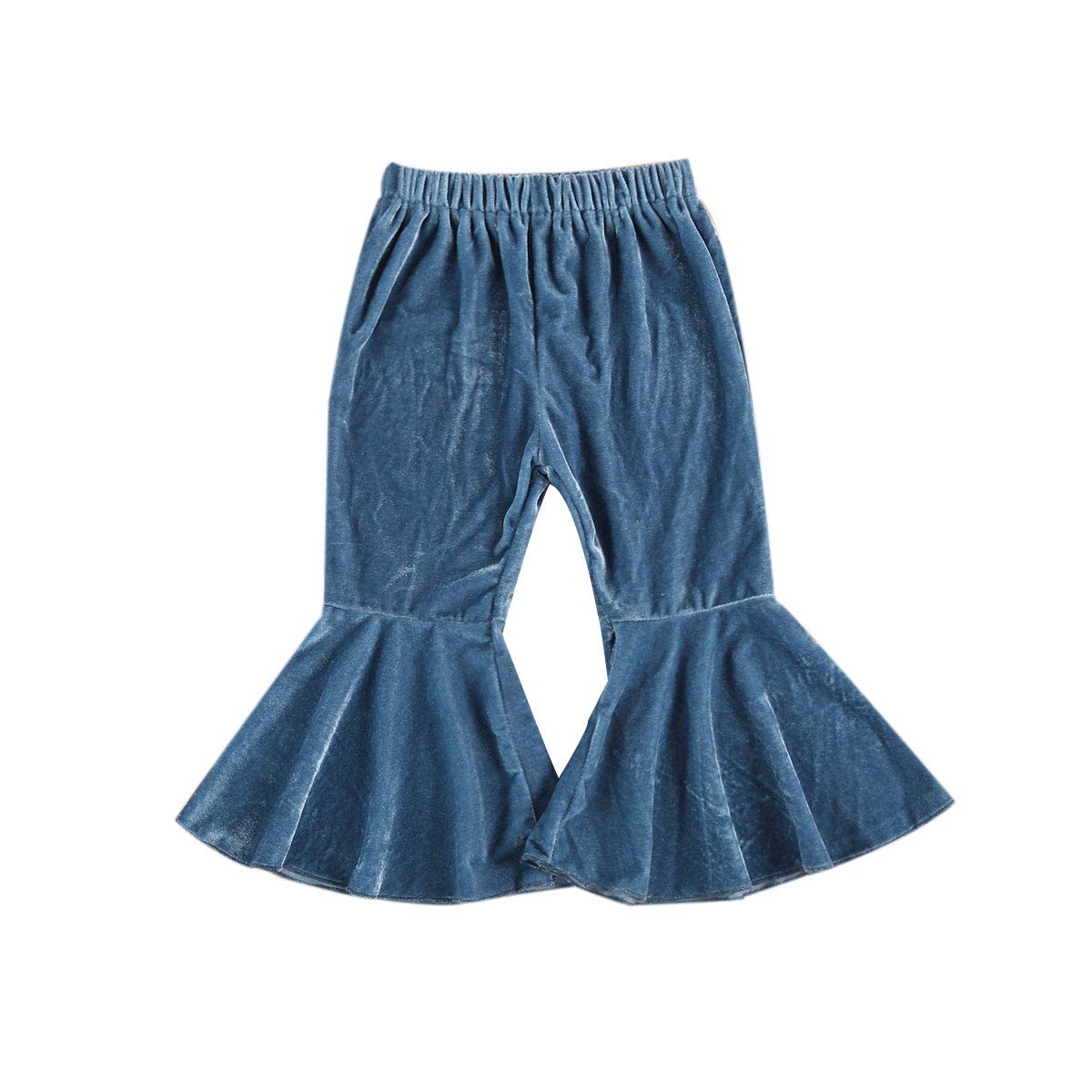 Toddler Bell Bottom Pants for Baby Girls - Soft Ruffle Leggings & Flare Trousers | Cute Playtime & Photo Outfit