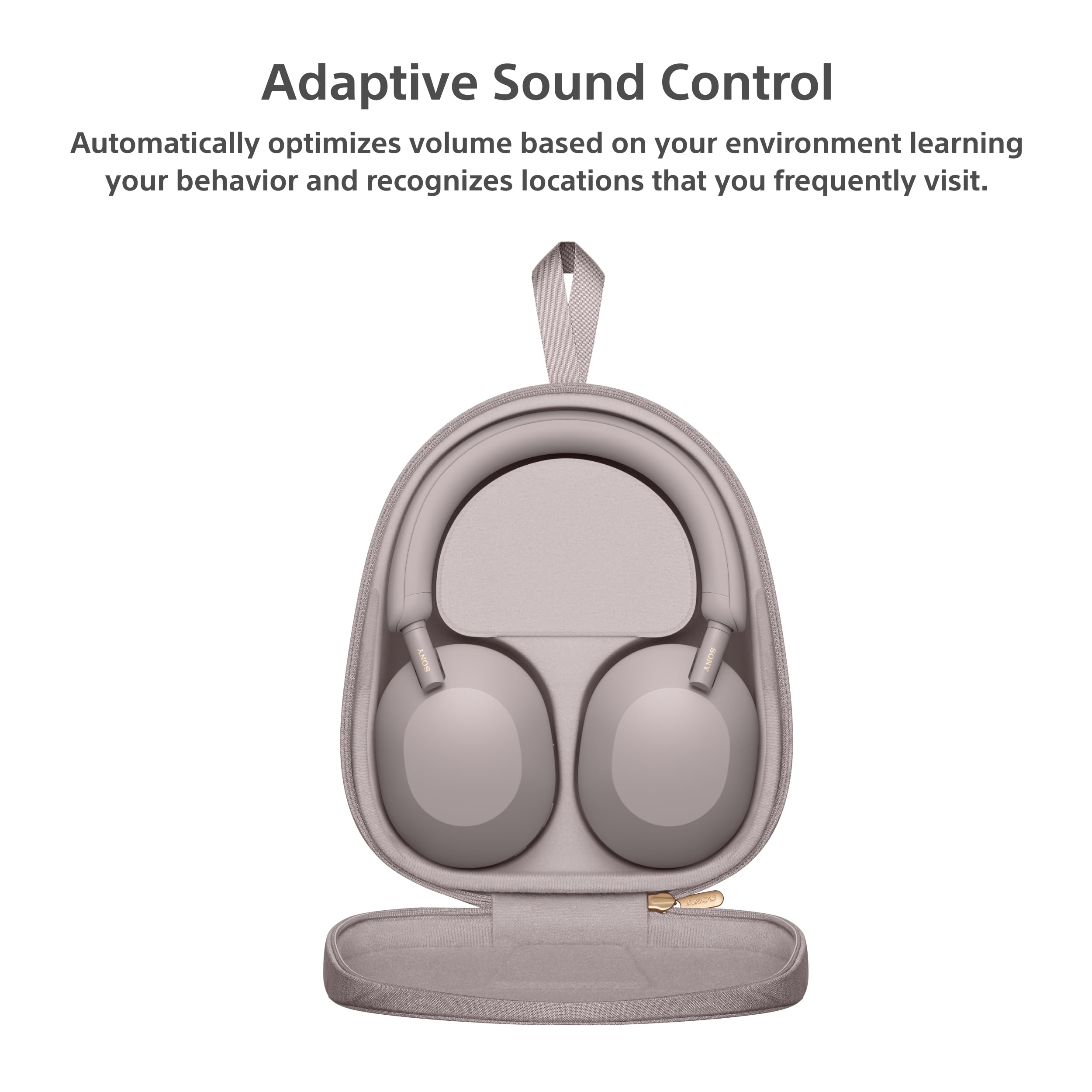 Sony WH-1000XM5 Wireless Bluetooth Over-Ear Headphones with Active Noise Cancellation, 30-Hour Battery Life, Built-in Mic for Clear Calls - Smoky Pink | Perfect for Travel, Work & Music Lovers