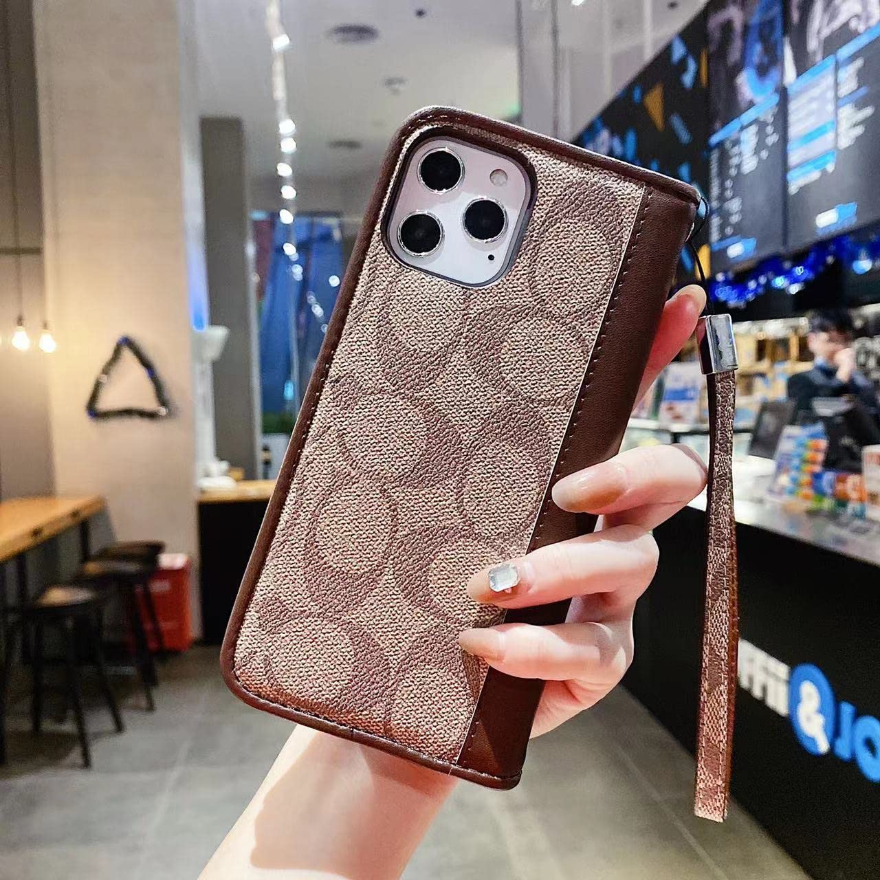 Premium Magnetic Leather Flip Case for iPhone 12 Pro Max (6.7
