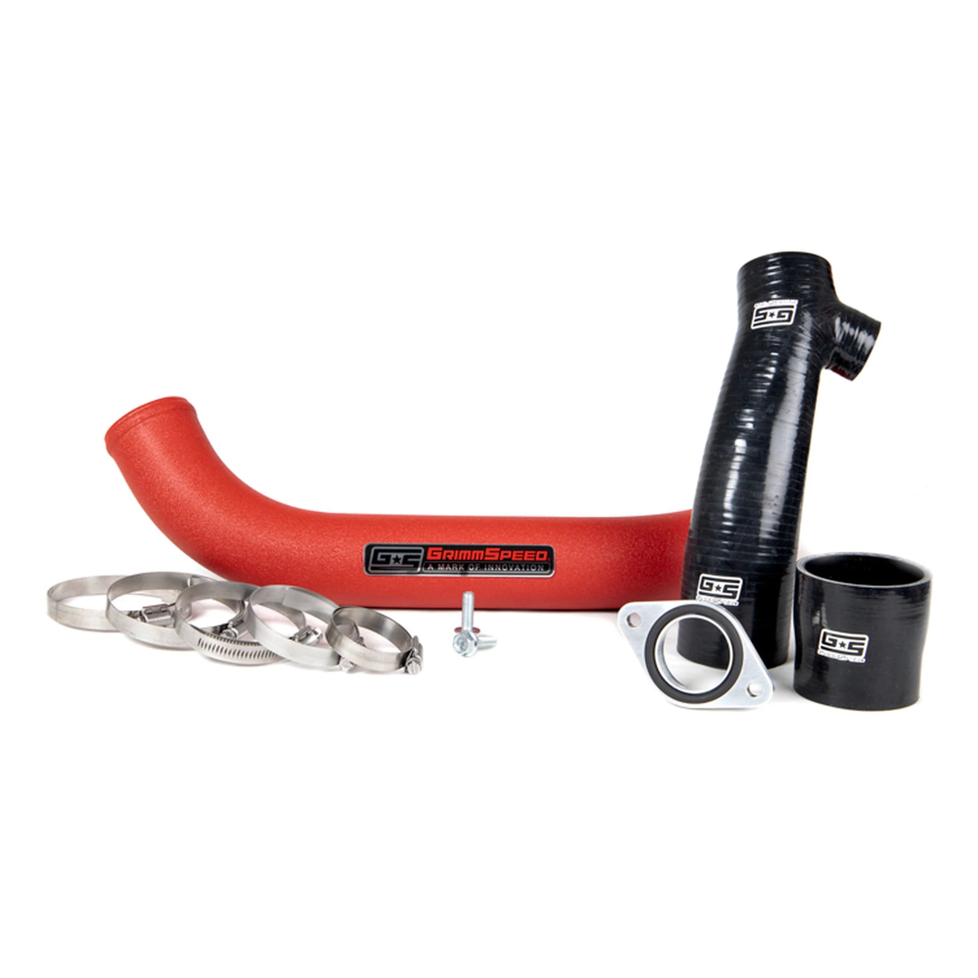 GrimmSpeed Performance Charge Pipe for 2015-2021 Subaru WRX - High Flow Intercooler Upgrade for Turbo Boost & Engine Efficiency - Perfect for Street Racing & Track Performance