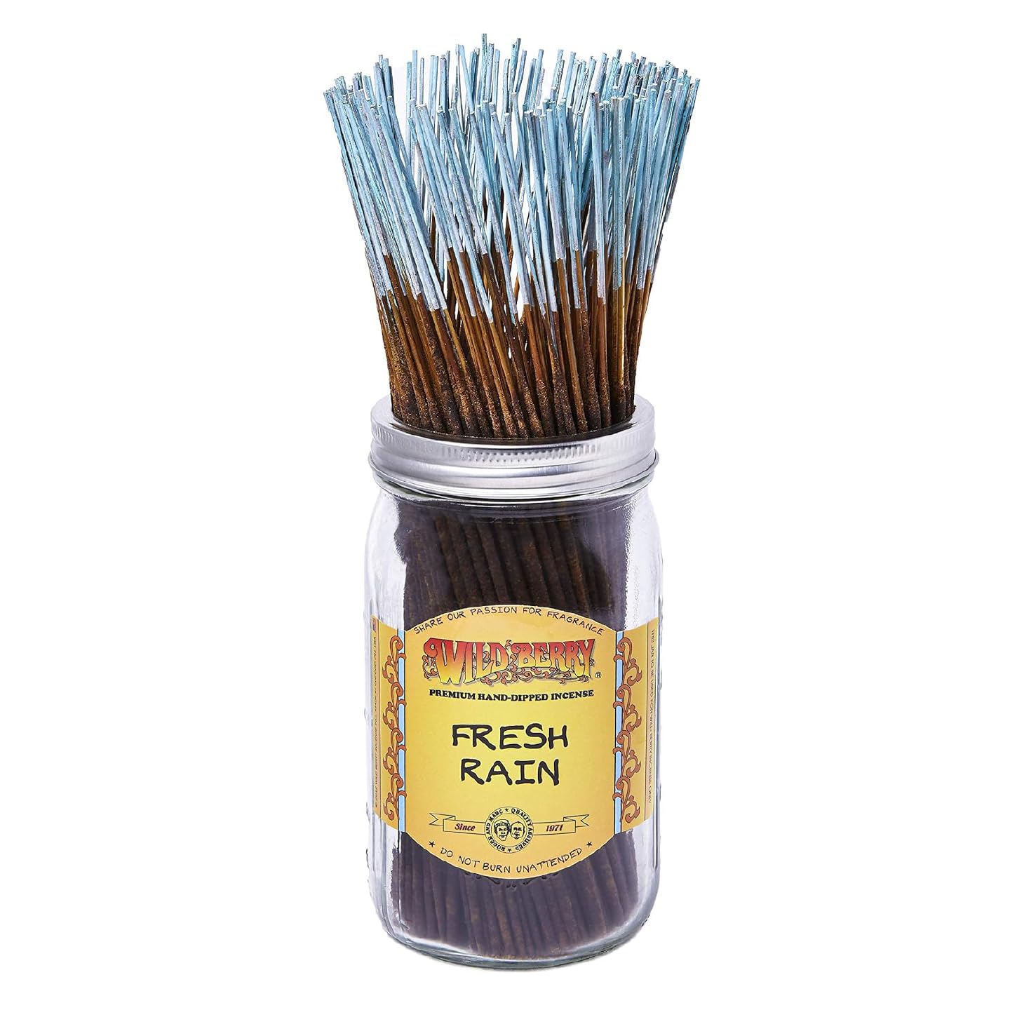 Premium Incense Sticks - Fresh Rain Scent with Bergamot & Lavender | 100-Pack for Meditation, Yoga & Home Aromatherapy