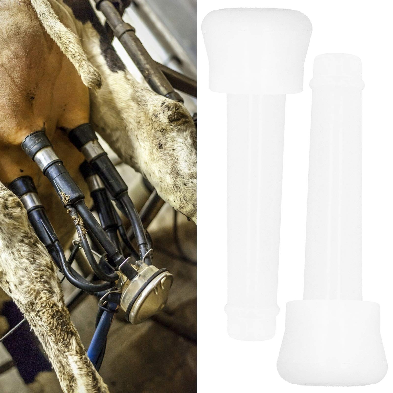 Premium Silicone Milker Liners - No Leak Design, Soft & Durable Milking Machine Parts - Perfect for Dairy Farms & Milking Parlors - Ideal for Comfortable & Efficient Cow Milking Operations