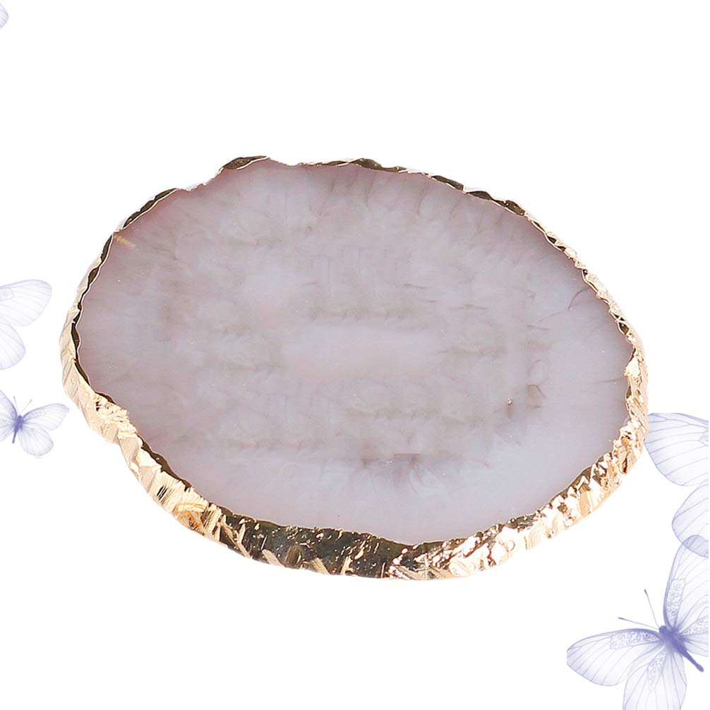 **Cabilock Agate Jewelry Tray - Elegant Ceramic Ring & Earring Storage Dish for Necklaces, Bracelets & Accessories | Perfect for Vanity, Dresser & Travel Organizer**